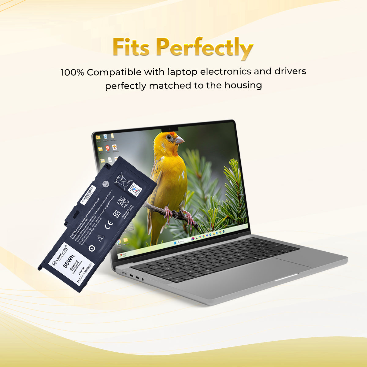 Laptop Compatible Battery For Dell Inspiron 17 7737 15 7537 Series (F7HVR)