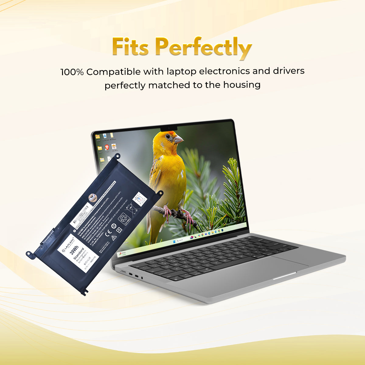 Laptop Compatible Battery For Inspiron 15-5568, 13-5368/5378 (WDX0R)