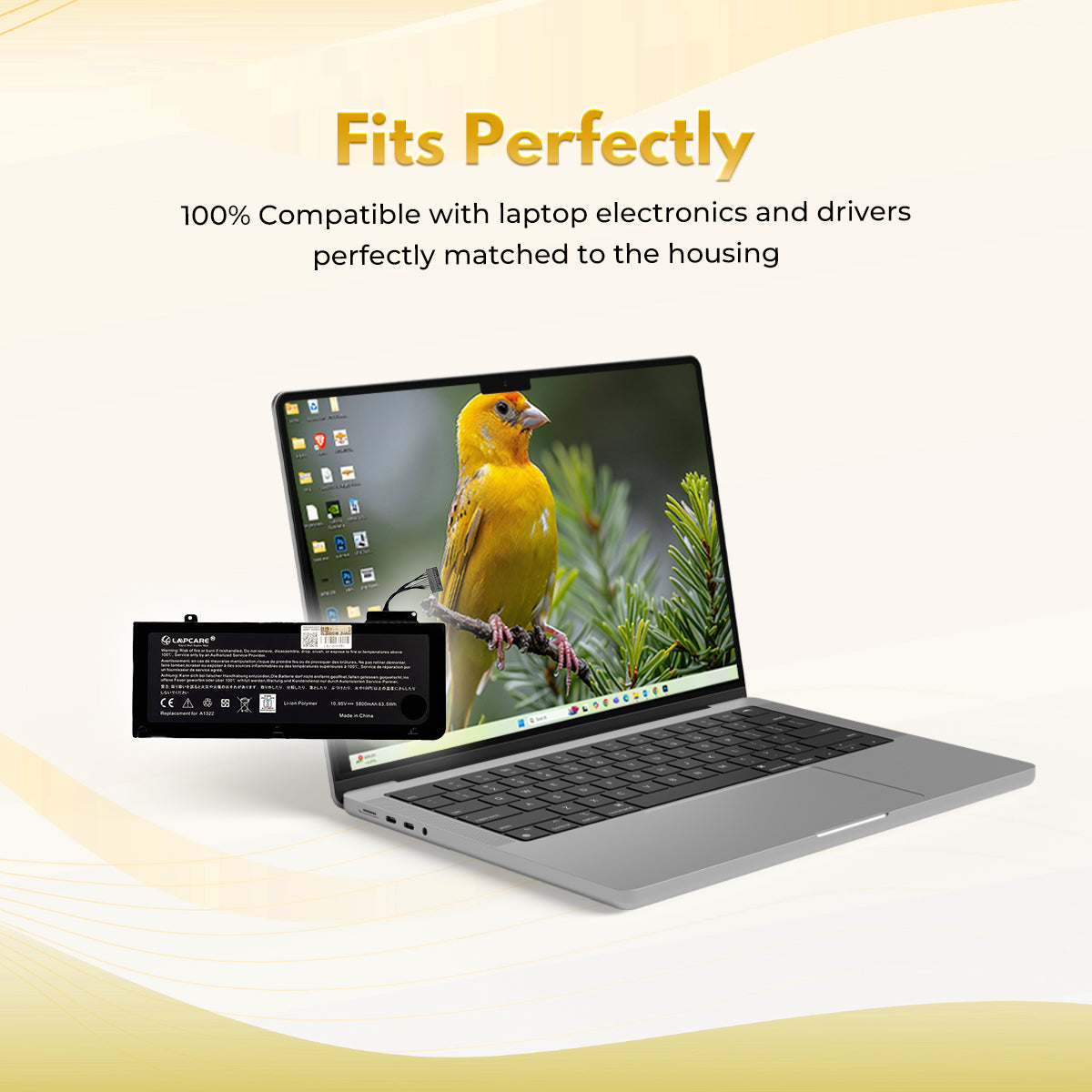 Laptop Compatible Battery For Macbook Pro 13" A1322 Series 6C