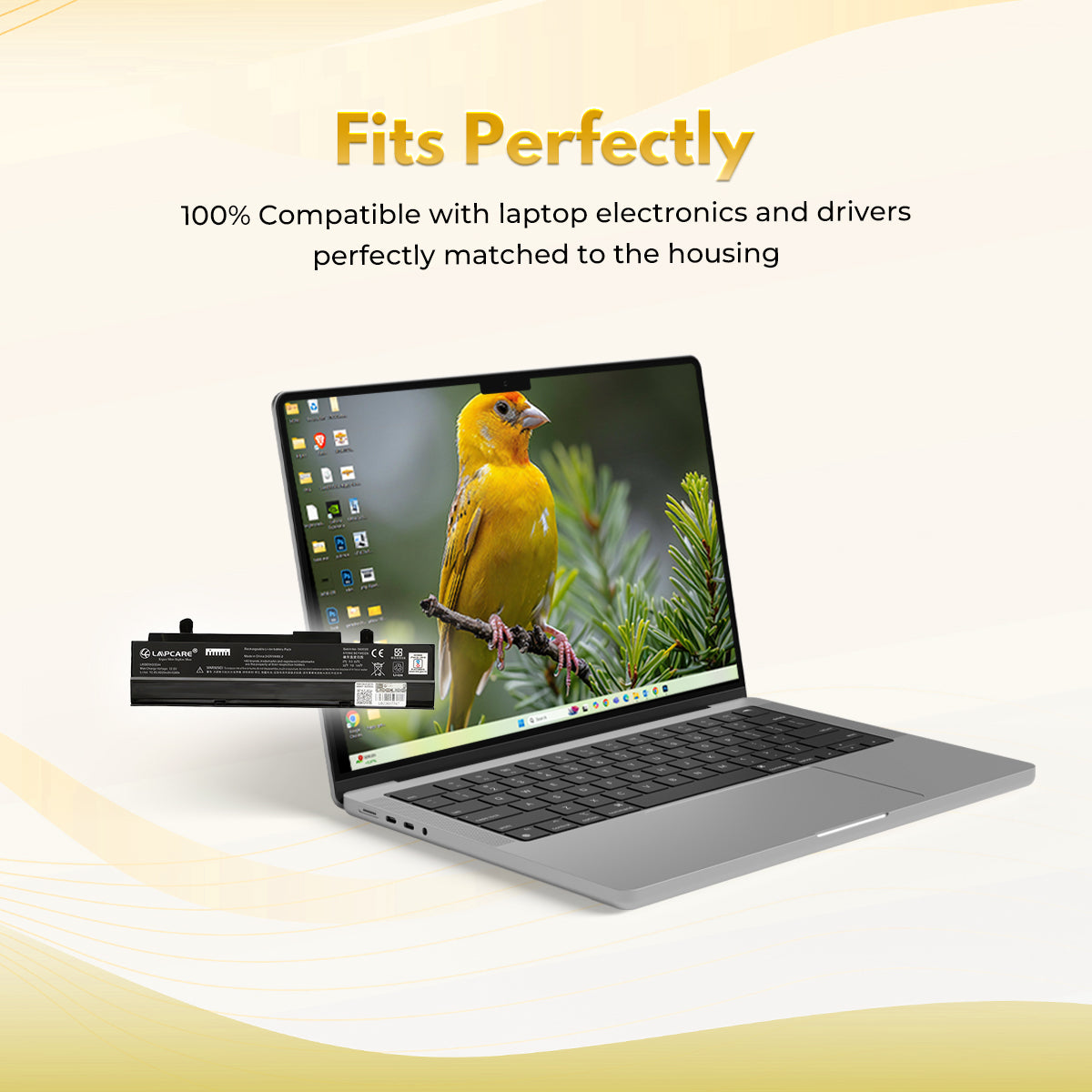 Laptop Compatible Battery For Asus S1015 Black 6C