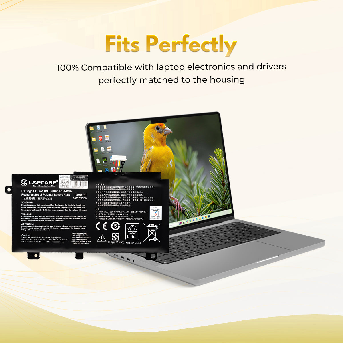 Laptop Compatible Battery For Asus FX80/ FX86/ FX504/ FX505/ A6 FA506 (shape A) (B31BNEH)