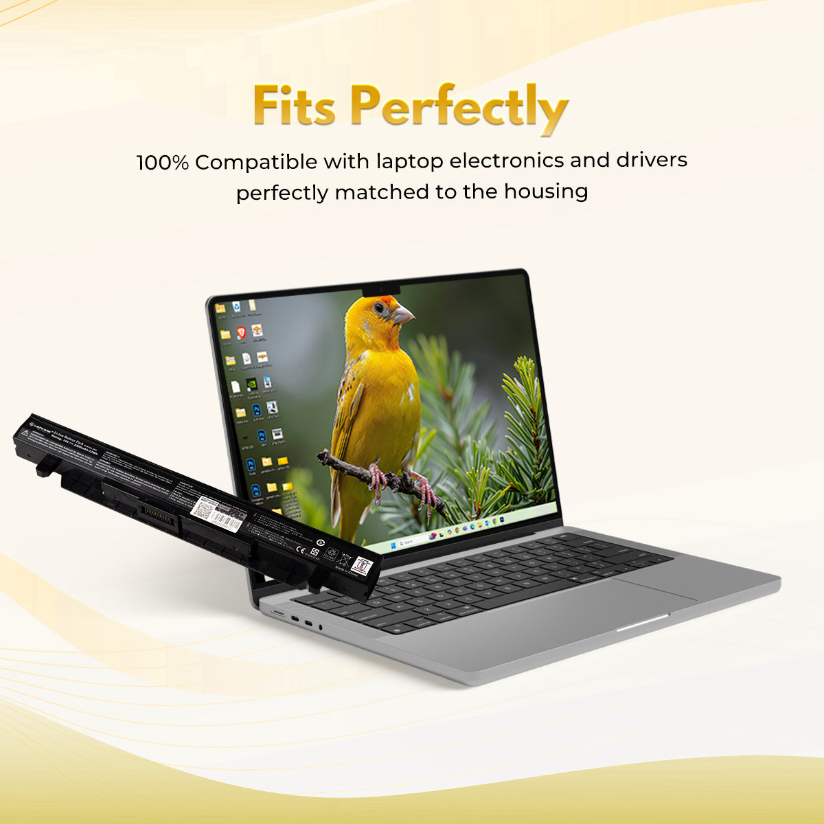 Laptop Compatible Battery For Asus Rog GL552, ZX50V, JX4200, JX4720, FX-Plus, FX-Pro (A41N1424)