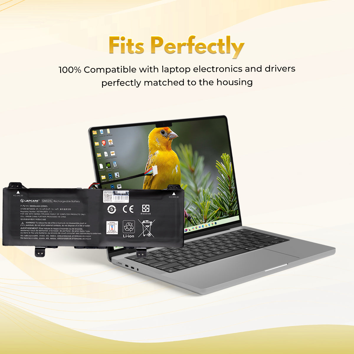 Laptop Compatible Battery For HP CHROMEBOOK X360 (GM02XL)