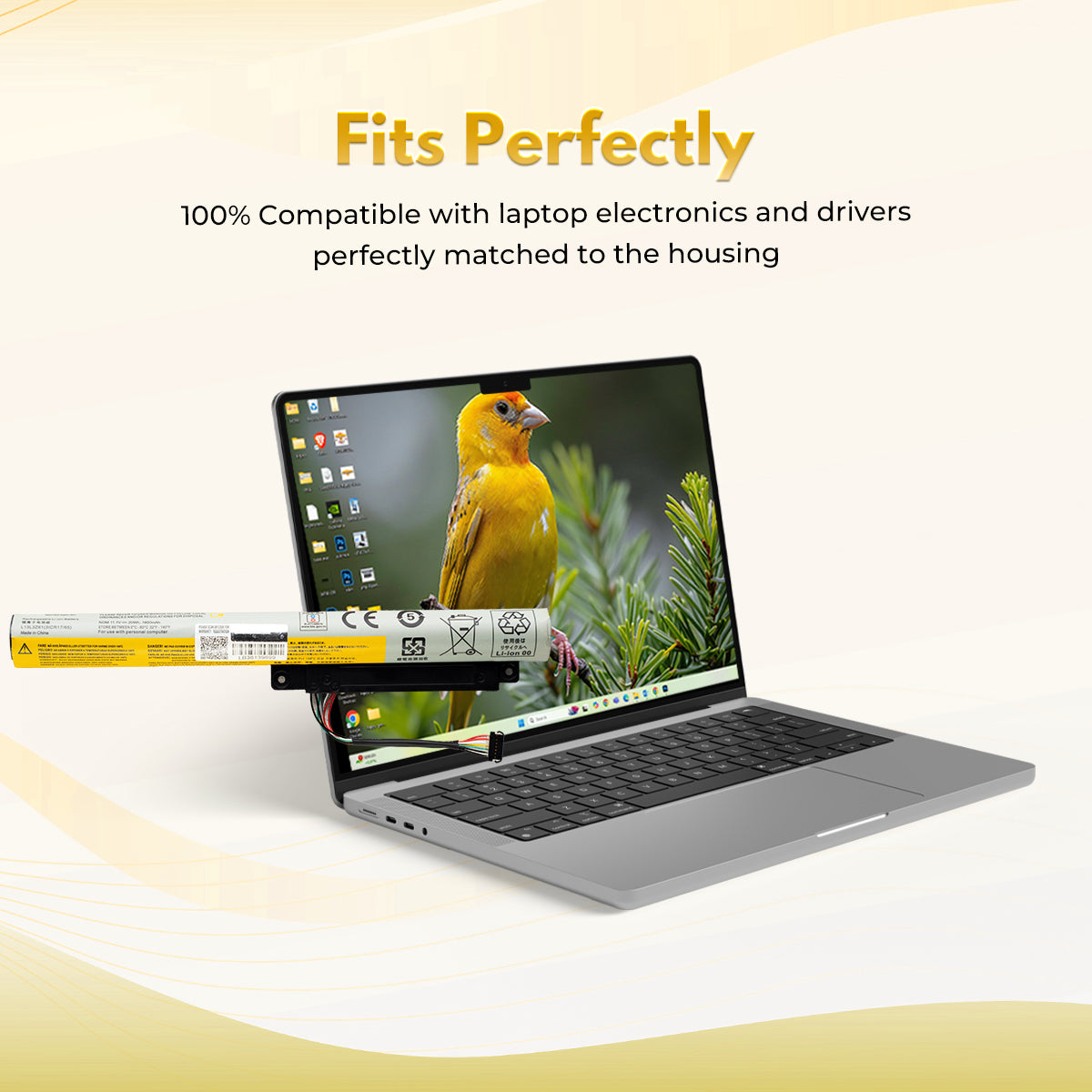 Laptop Compatible Battery For Lenovo IdeaPad Flex 10 (L13L3Z61)