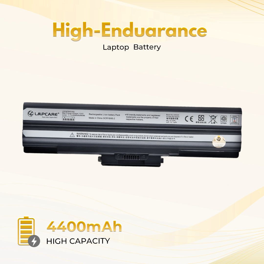 Laptop Compatible Battery For VGP-BPS13 (Black) 11.1v 4400mah