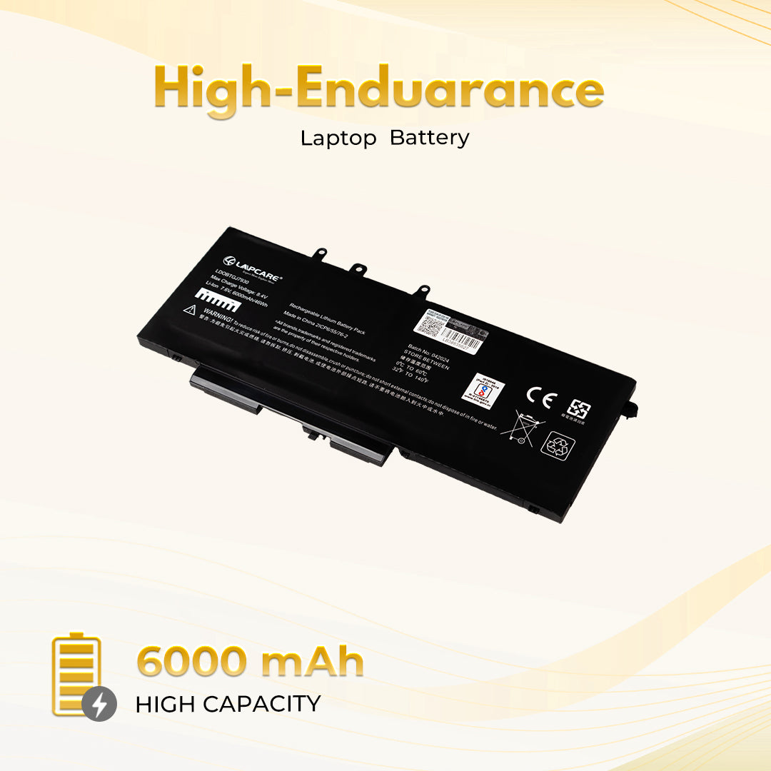 Laptop Compatible Battery For DELL Latitude 5480 / 5580 / 5280 4Cell (GJKNX)