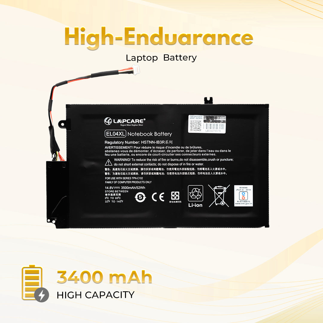 Laptop Compatible Battery For HP Envy TouchSmart 4, (EL04XL) 4C
