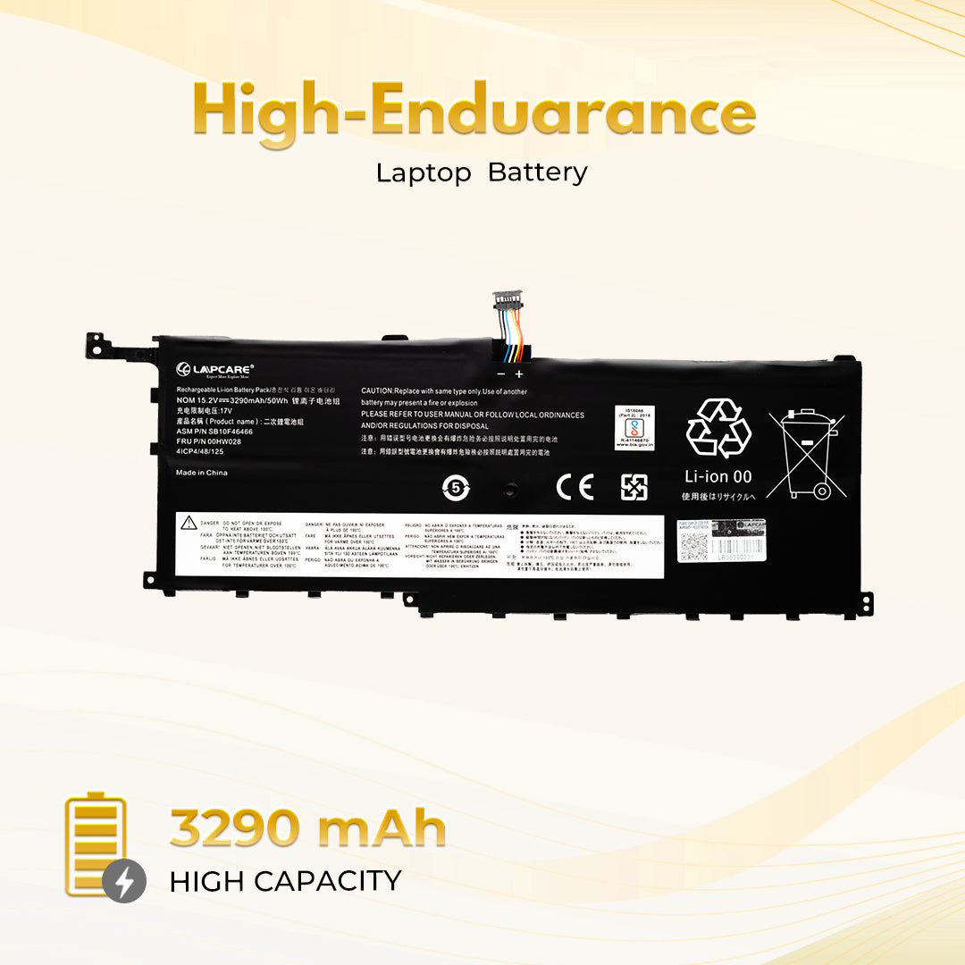 Laptop Compatible Battery For Lenovo ThinkPad X1 Carbon Gen4 2016 (00HW028)