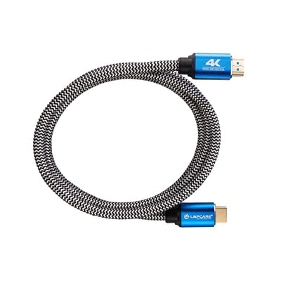 Lapcare 4K HDMI High speed Farbric Braided cable with Ethernet 3D TRUE Ultra HD (3M)