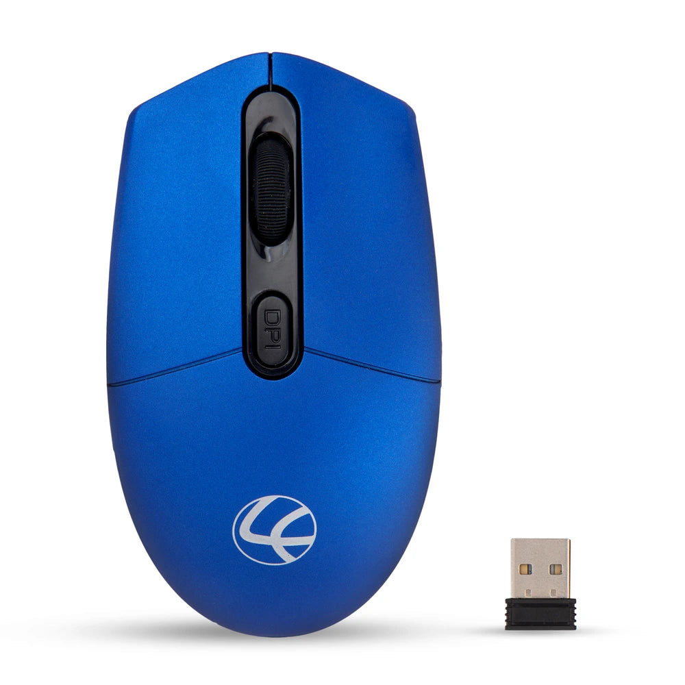 Lapcare Jolly Rechargeable Wireless Mouse (Blue)