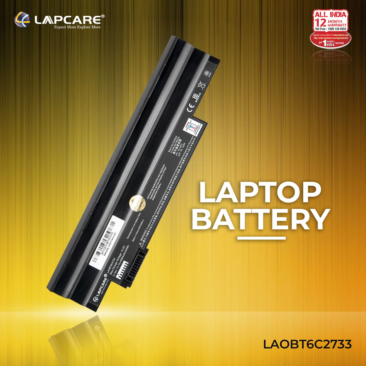 Laptop Compatible Battery For Aspire One D-255 6C