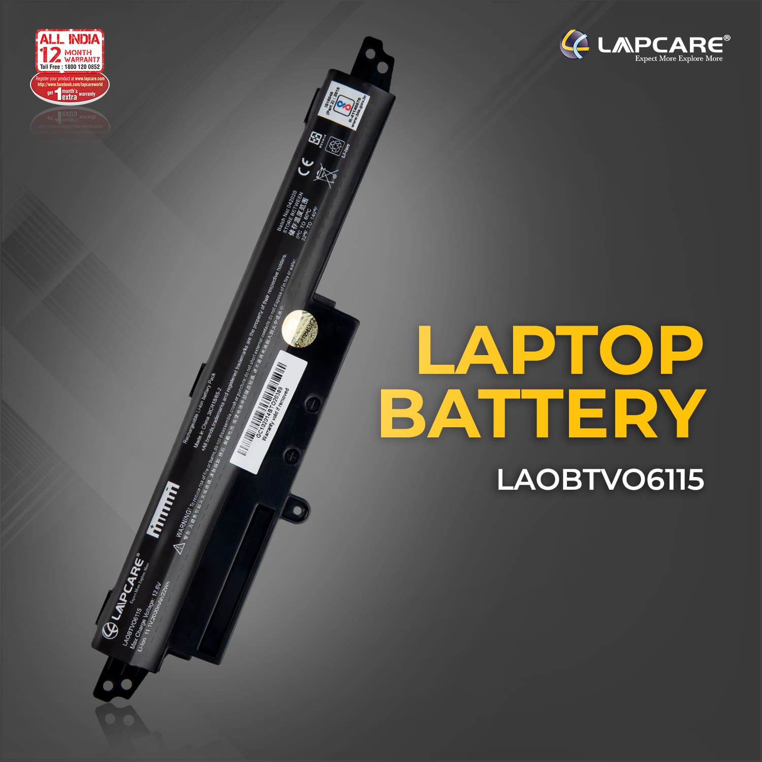 Laptop Compatible Battery For Asus VivoBook X200CA (A31N130) 3C