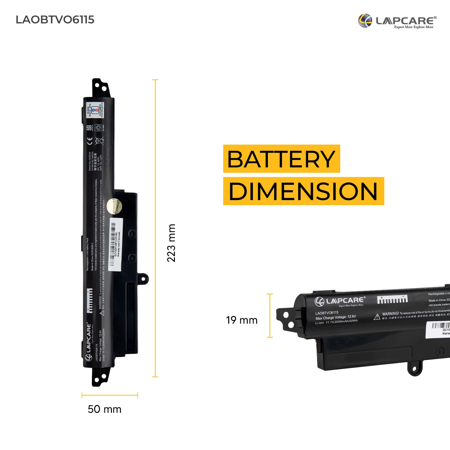 Laptop Compatible Battery For Asus VivoBook X200CA (A31N130) 3C