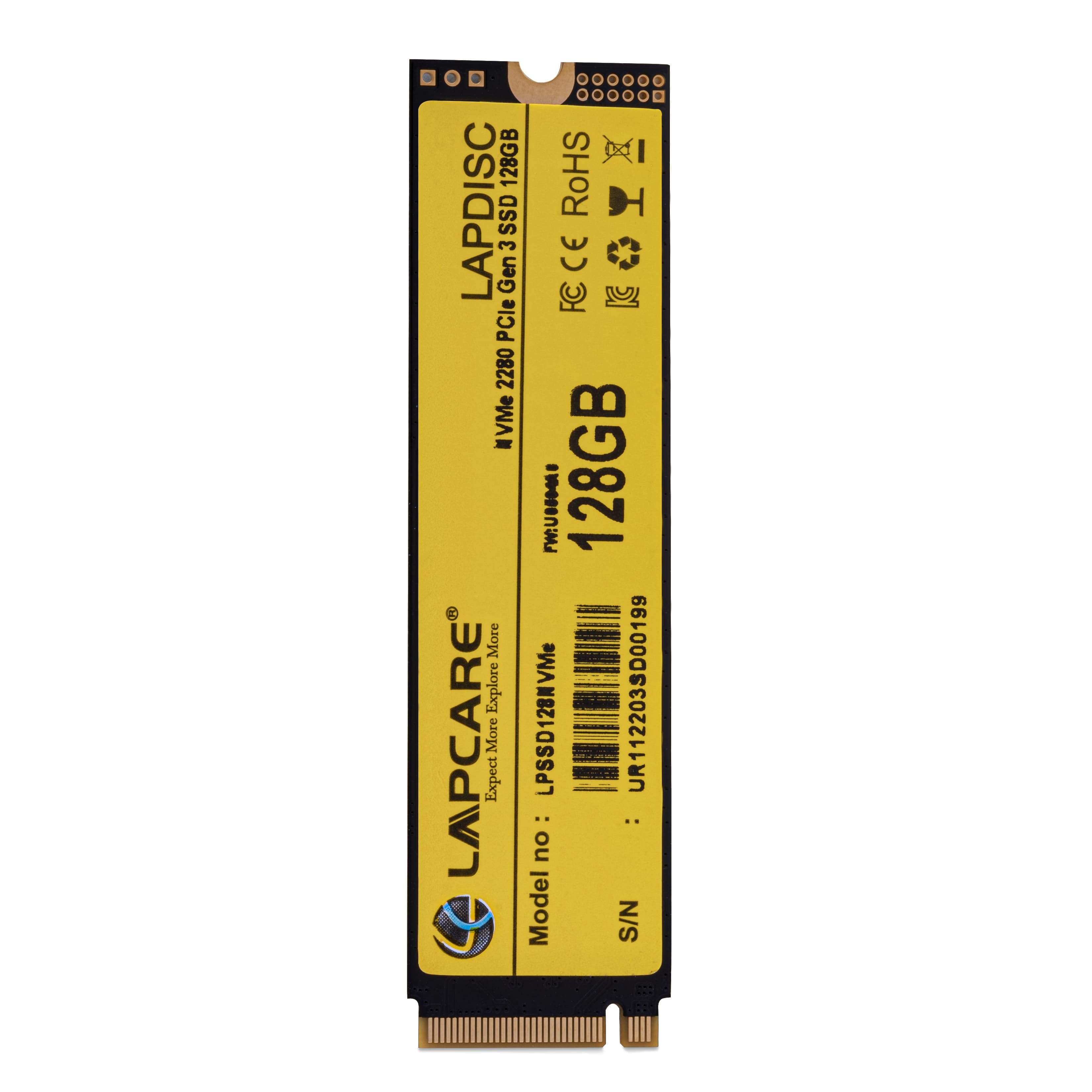 LAPDISC 128GB NVMe 2280 PCIe Gen 3 SSD