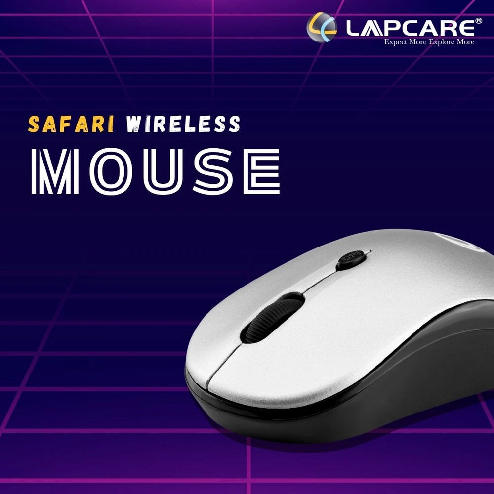 Safari Wireless Mouse Grey (Ind)(LWM-555)