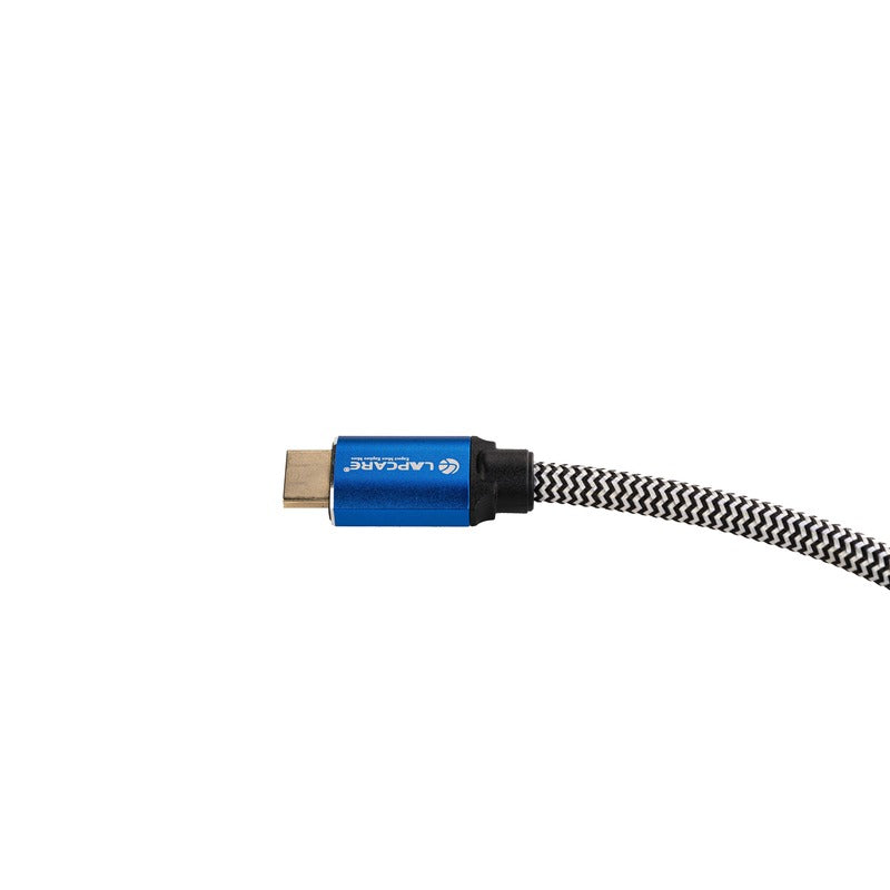 Lapcare 4K HDMI High speed Farbric Braided cable with Ethernet 3D TRUE Ultra HD (3M)