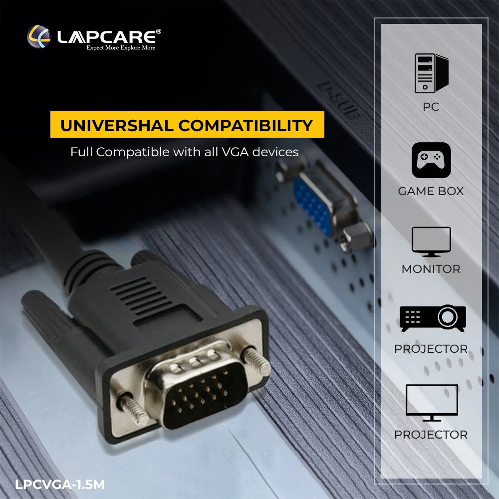 Lapcare Premium VGA cable 1.5M