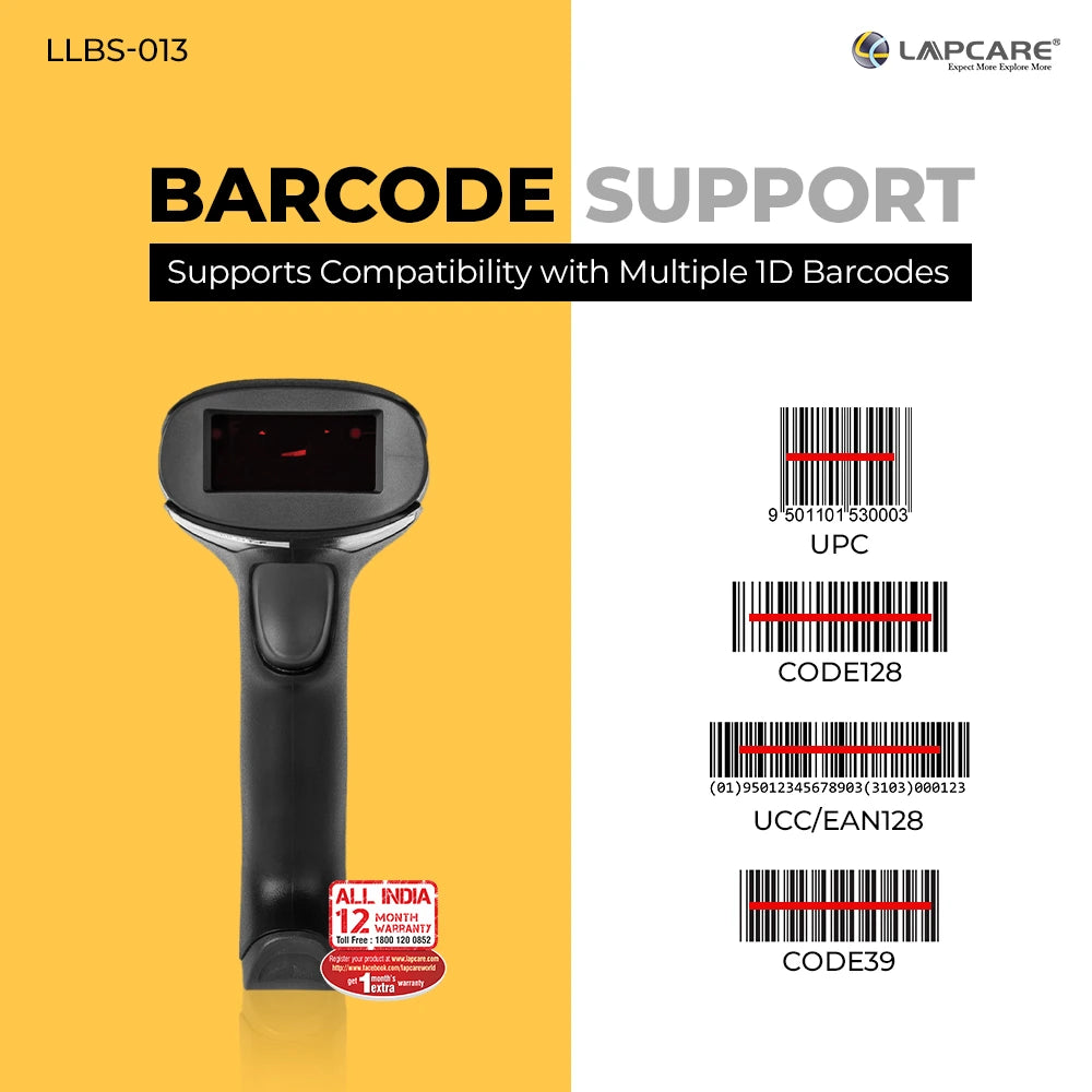 1D WIRED BARCODE SCANER LLBS-013
