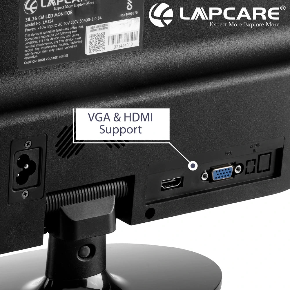 15.1" LED Monitor - (38.36CM) - VGA & HDMI (LM154)