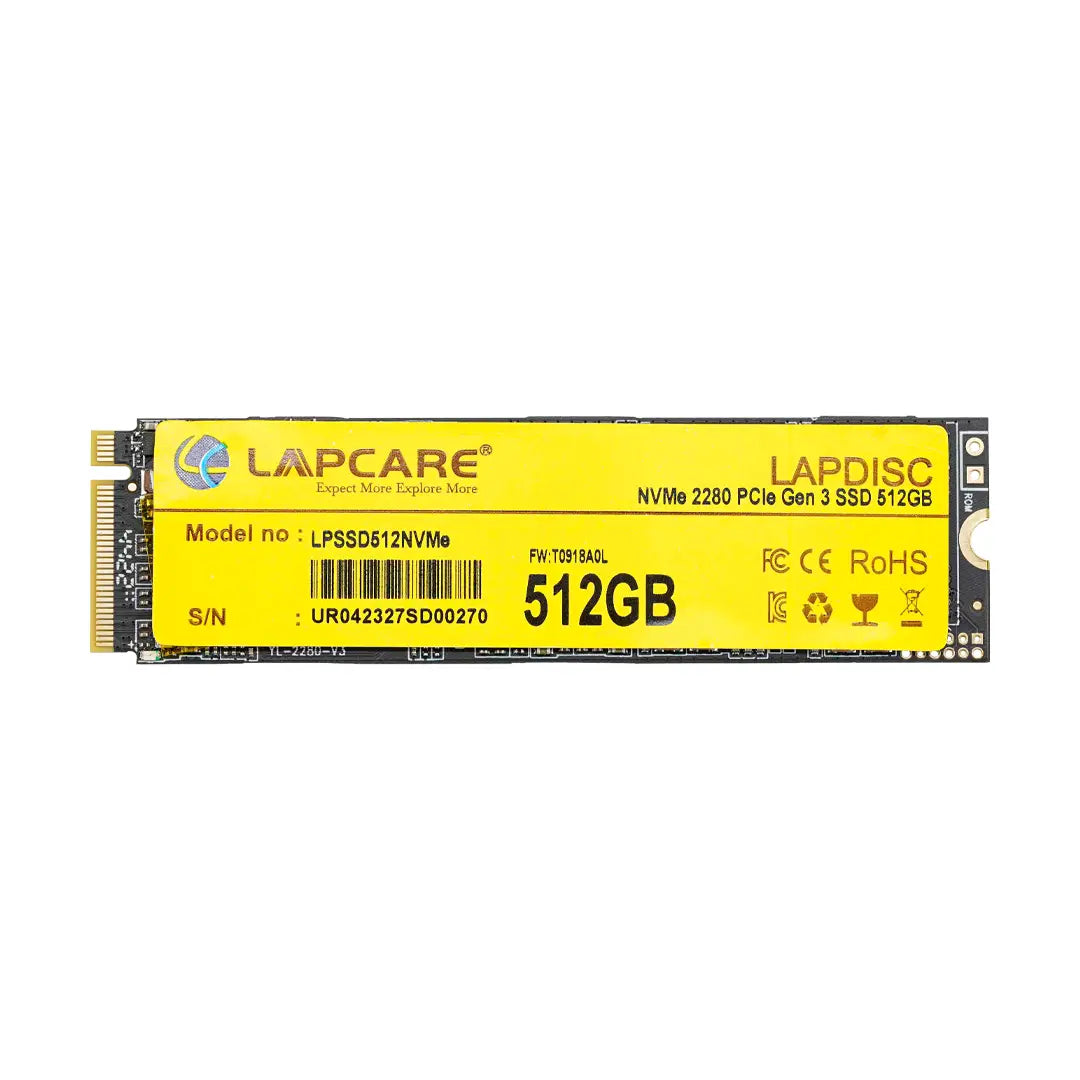 LAPDISC NVMe 2280 PCIe Gen 3 SSD 512GB