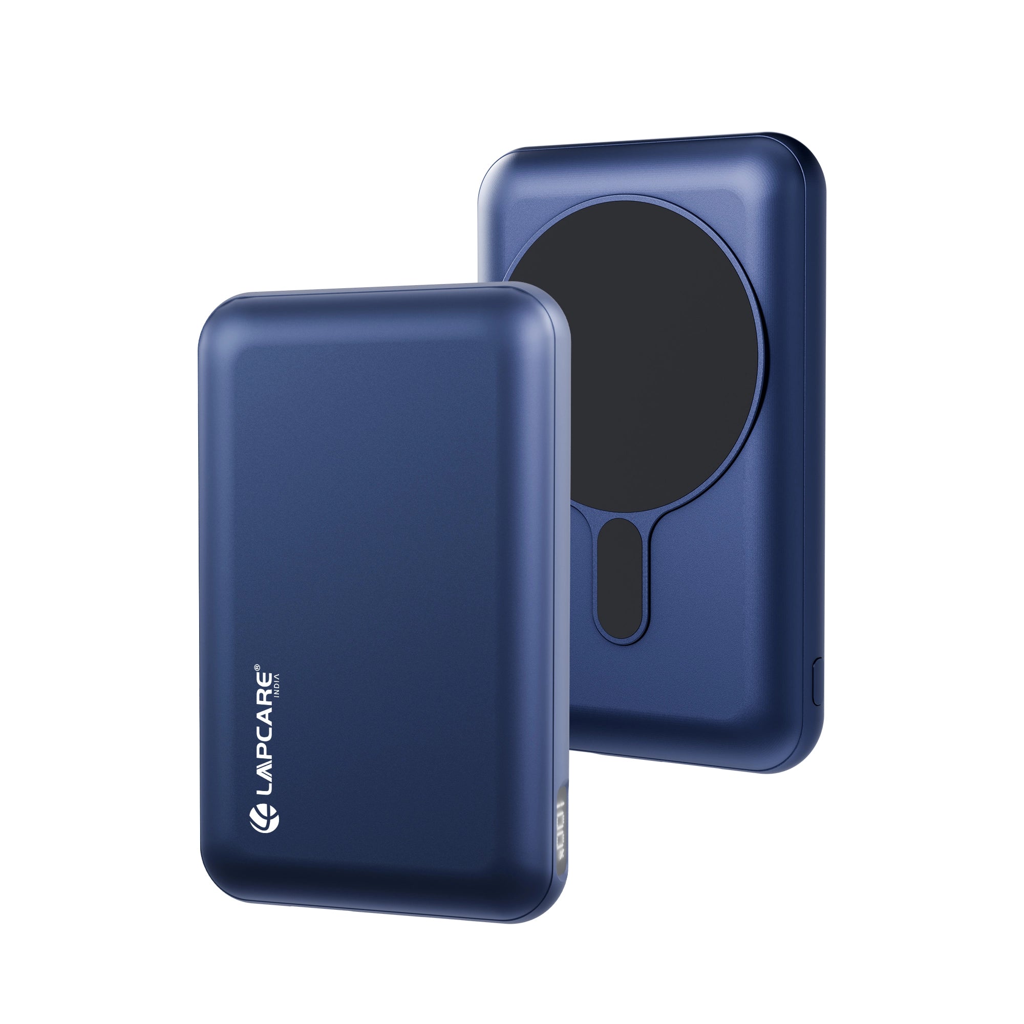 Riveraa 10000mAh Pocket Power Bank | 22.5W Fast Wired & 15W Mag-Safe Charging- Blue (LOX-201)