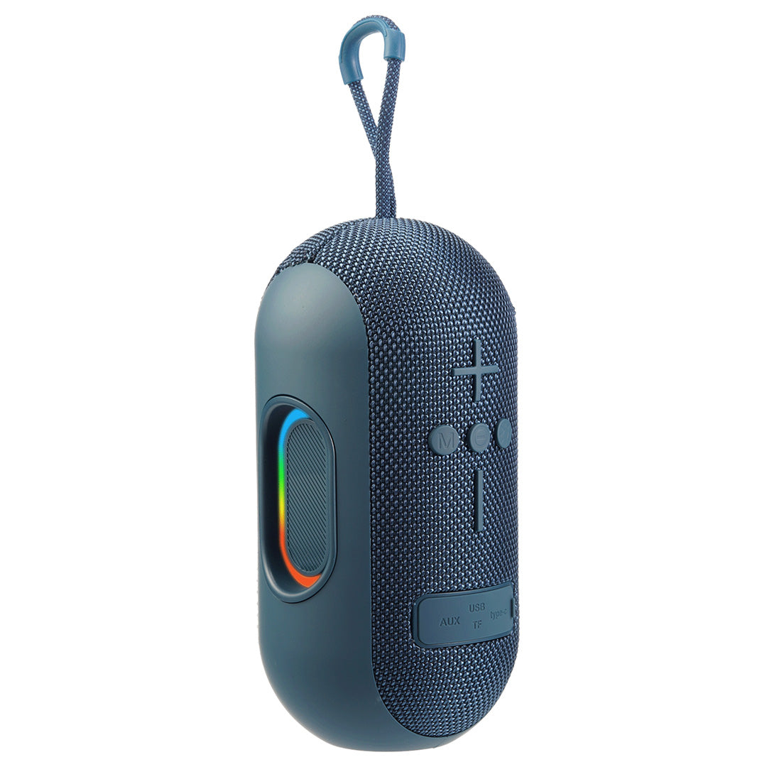 Ozzie 10W Bluetooth Speaker with RGB Light & TWS Stereo Sound- Blue (LBS-102)