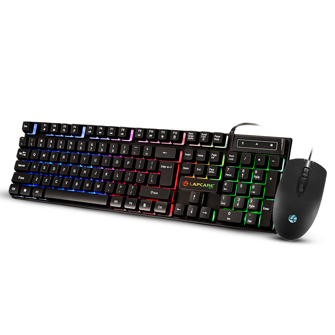 Rapido II Wired Gaming Keyboard & Mouse Combo With Rainbow Backlit (LGK-162)