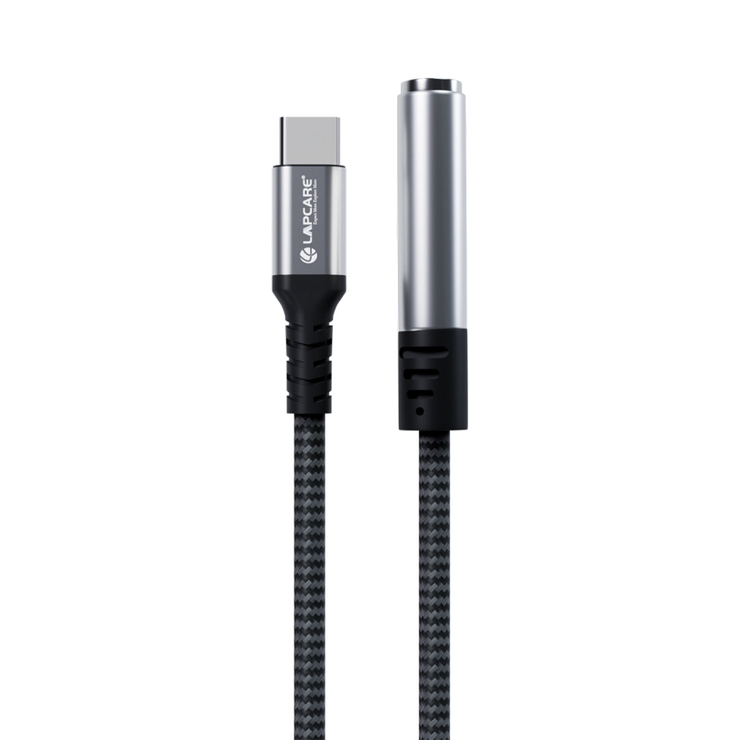 Hook Type C to Aux Connector with DAC Chip, 12 cm Cable length (LTC-177)