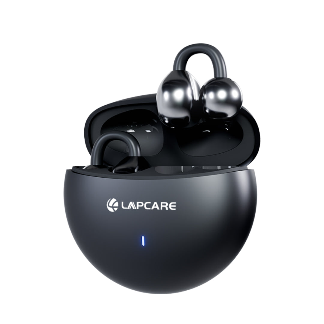 OMNII Open-Ear Wireless Earbuds with ENC, Bluetooth 6.0- Black (LBTB-315)