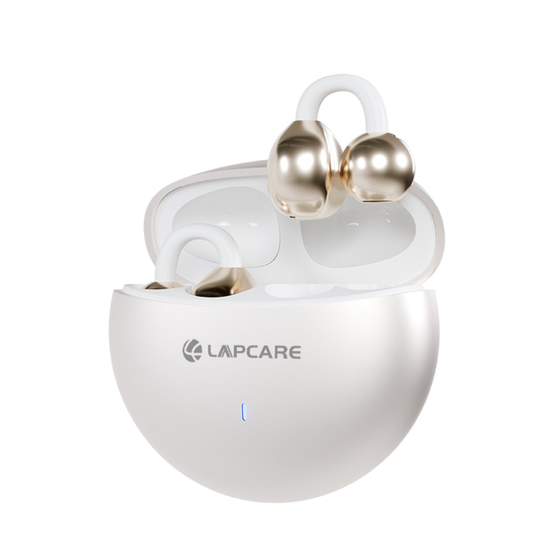 OMNII Open-Ear Wireless Earbuds with ENC, Bluetooth 6.0- Cream (LBTB-315)