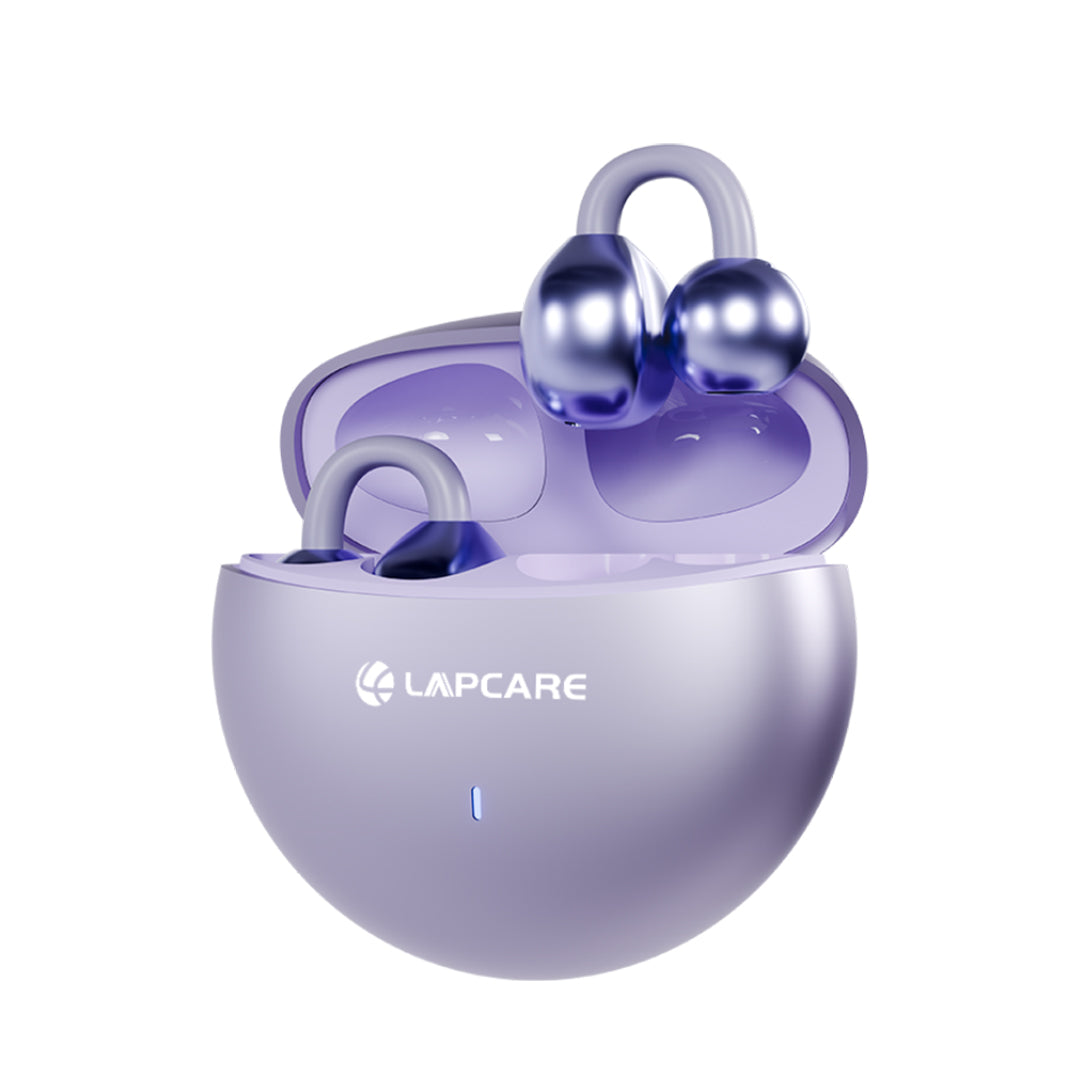 OMNII Open-Ear Wireless Earbuds with ENC, Bluetooth 6.0- Purple (LBTB-315)
