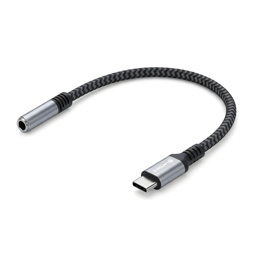 Hook Type C to Aux Connector with DAC Chip, 12 cm Cable length (LTC-177)