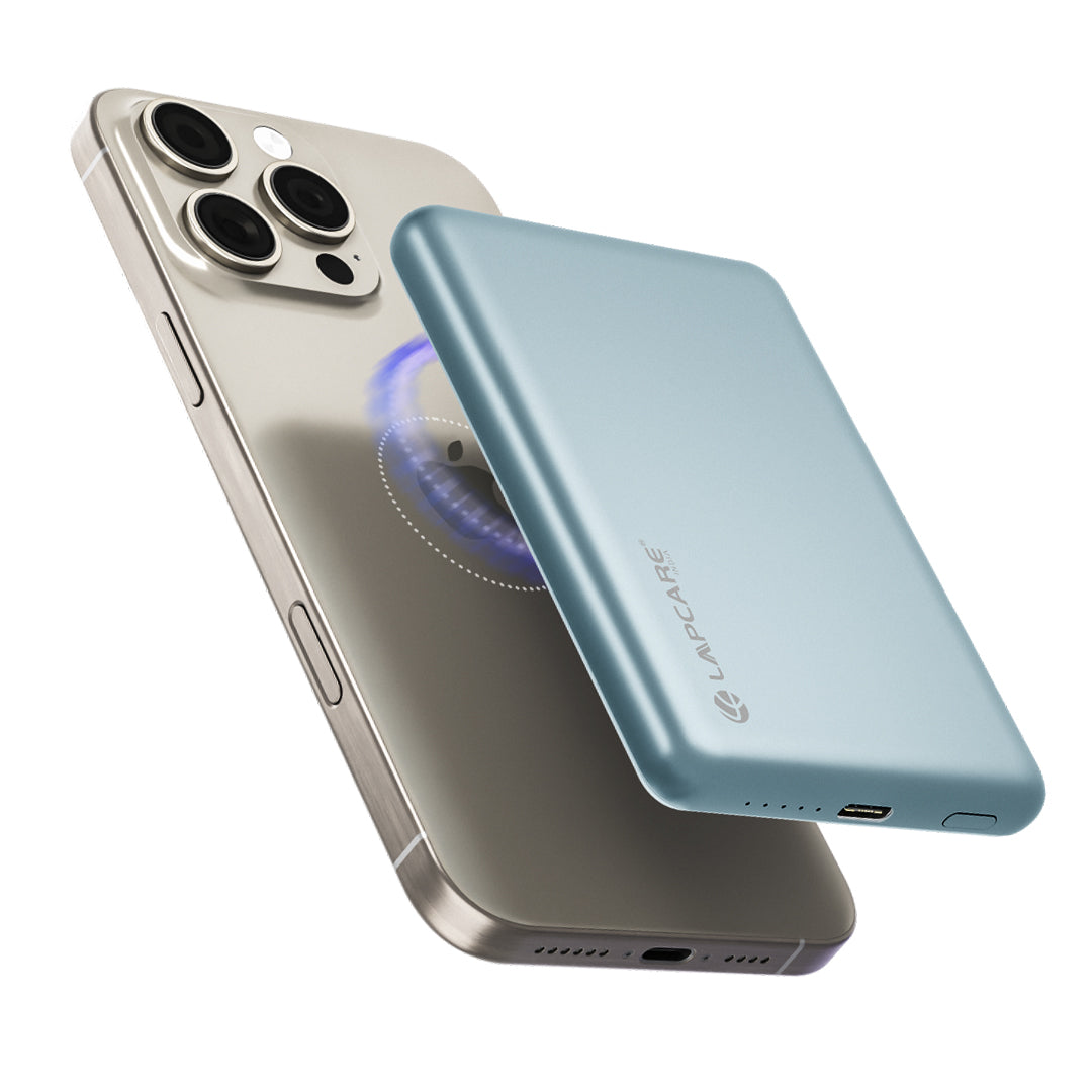 NUCLEO 5000mAh Ultra Slim Compact Power Bank | 15W Mag-Safe Wireless Charging (LOX-159)