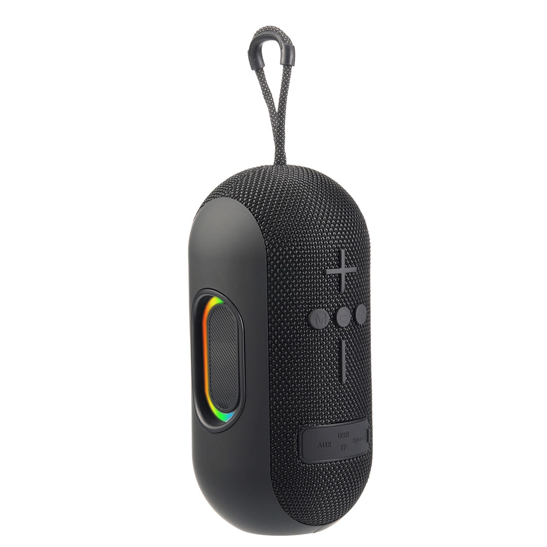Ozzie 10W Bluetooth Speaker with RGB Light & TWS Stereo Sound- Black (LBS-102)