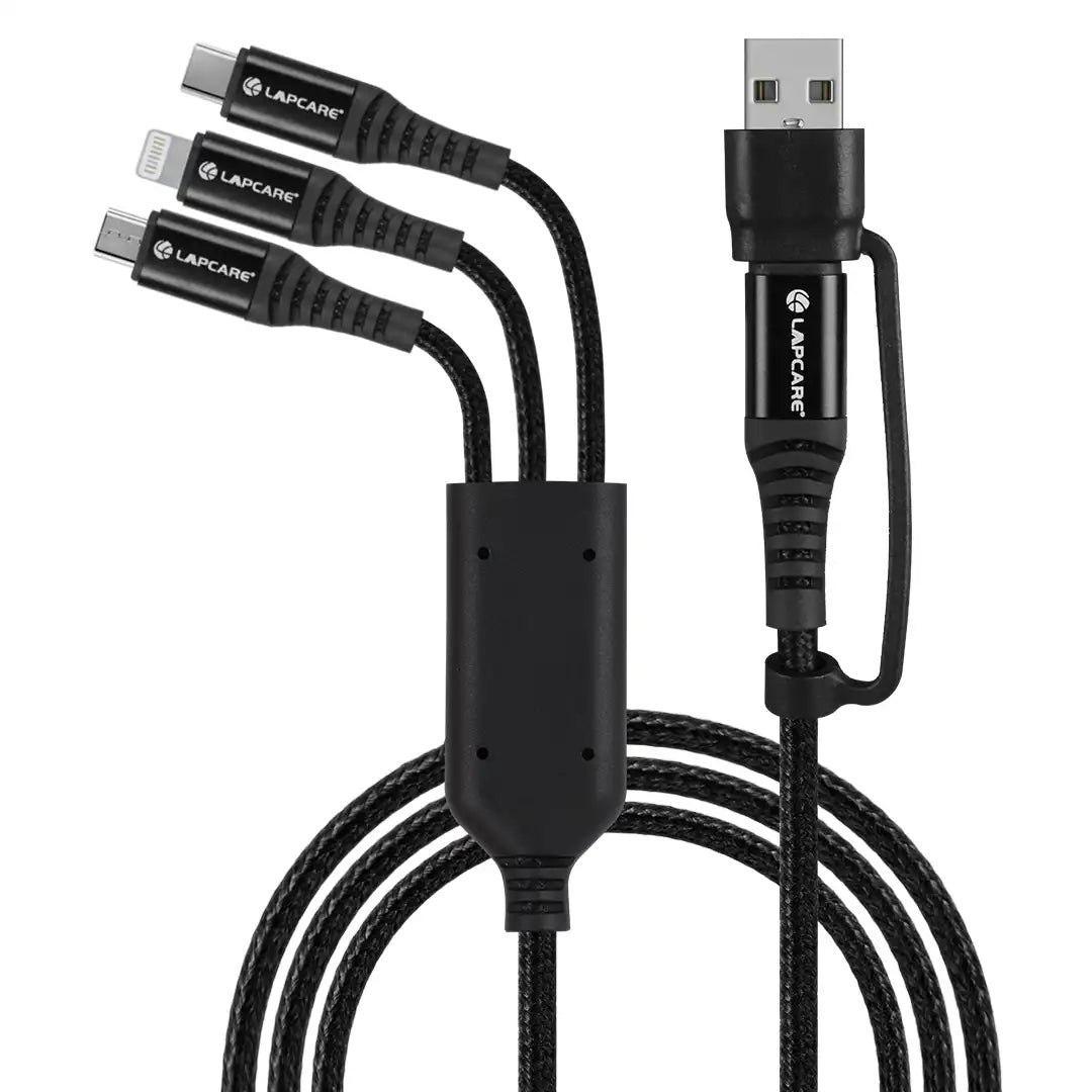 Hook 100W 5-in-1 Braied Cable With Metal Shell (LTC-210)