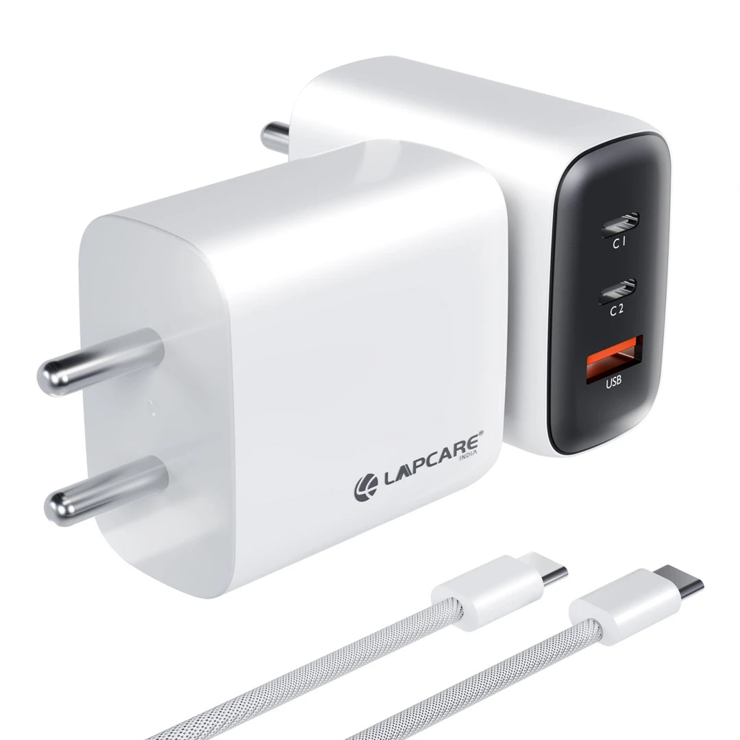 Thumby Trio 65W GaN Fast Charger with Dual PD & USB-A Ports (LQW-359)