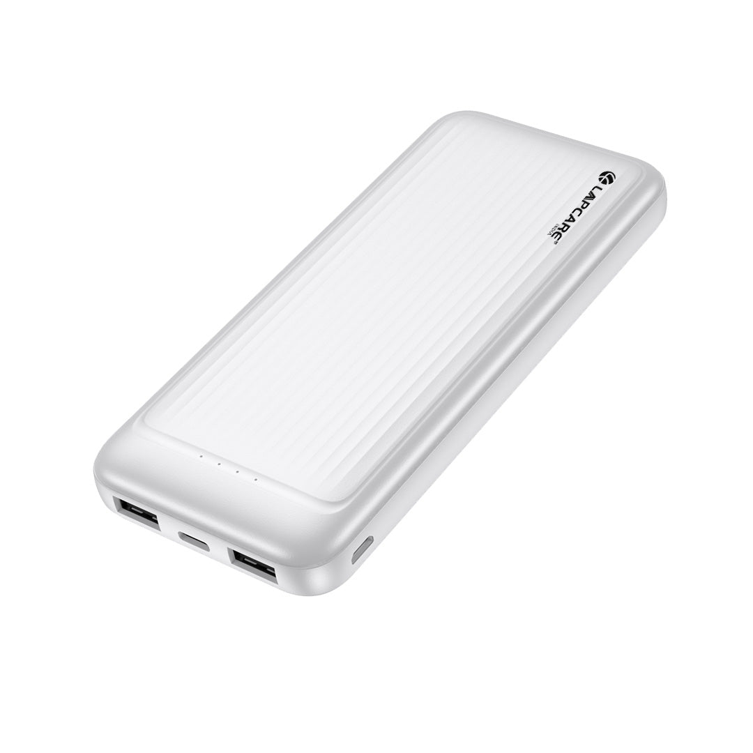 Pacer 10000mAh Portable Power Bank | 22.5W Fast Charging | Multi-Port Design- White- (LOX-223)
