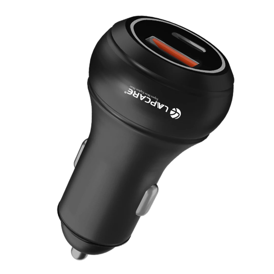 CARGE 145W PD Super Fast Car Charger With 100W USB-A & 45W Type C (LCC-215) Black