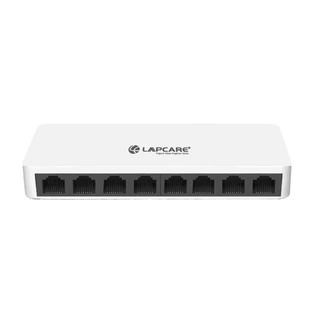 Laplink Desktop 8-Port Ethernet Switch | High-Speed 10/100Mbps Connectivity (LSW-159)