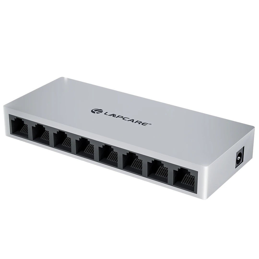 Laplink Desktop 8-Port Ethernet Switch | High-Speed 10/100Mbps Connectivity (LSW-159)