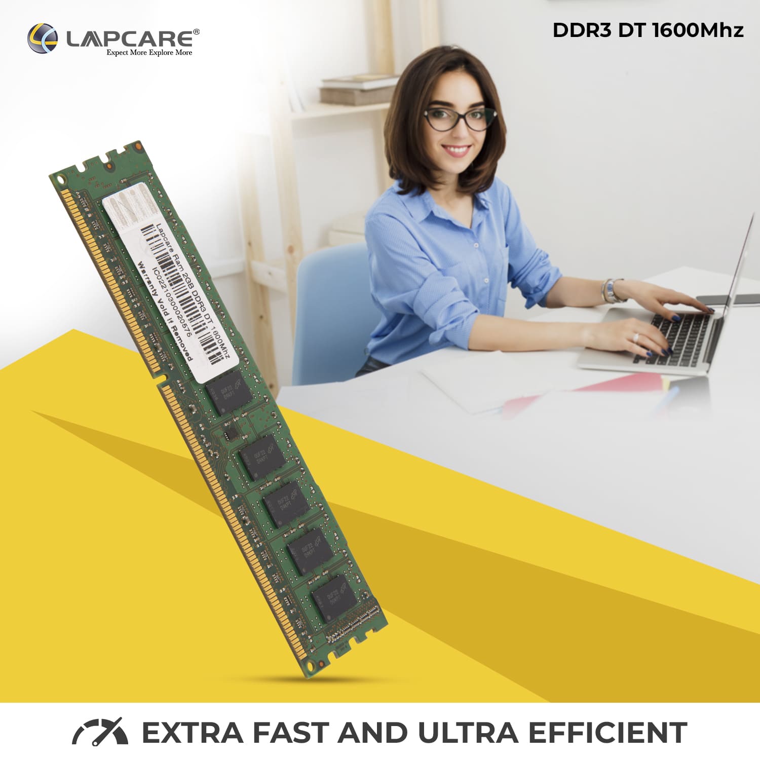 Lapcare Ram 2GB DDR3- Desktop (1600)