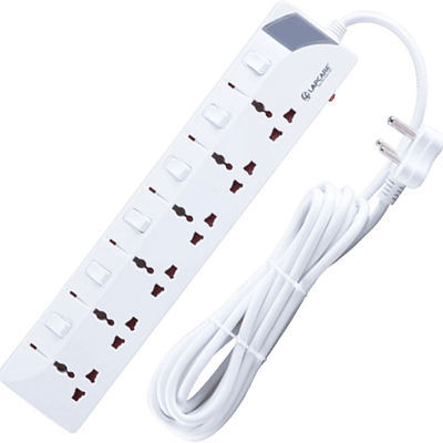 Lapcare 6 way extension socket with spike buster 5M (LS 603)