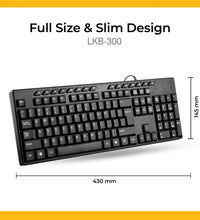 Alfa 1 Multimedia Wired USB Keyboard (LKB-300)