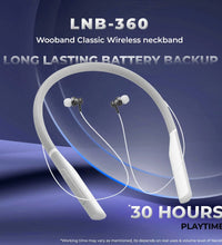 WOOBAND Classic Wireless neckband Silver (LNB-390)