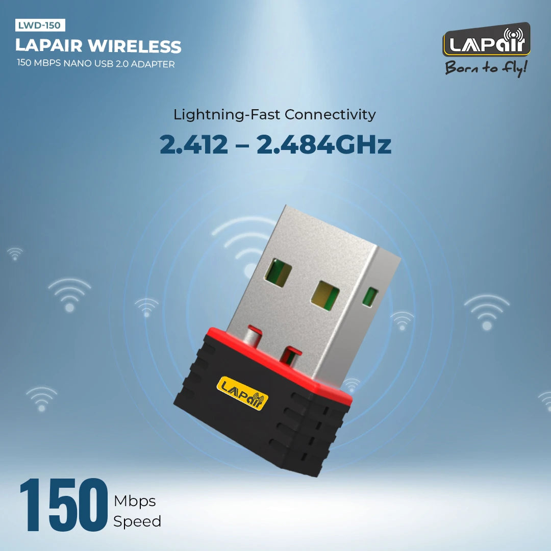 150Mbps NANO USB 2.0 Adapter with free drivers (LWD-150)