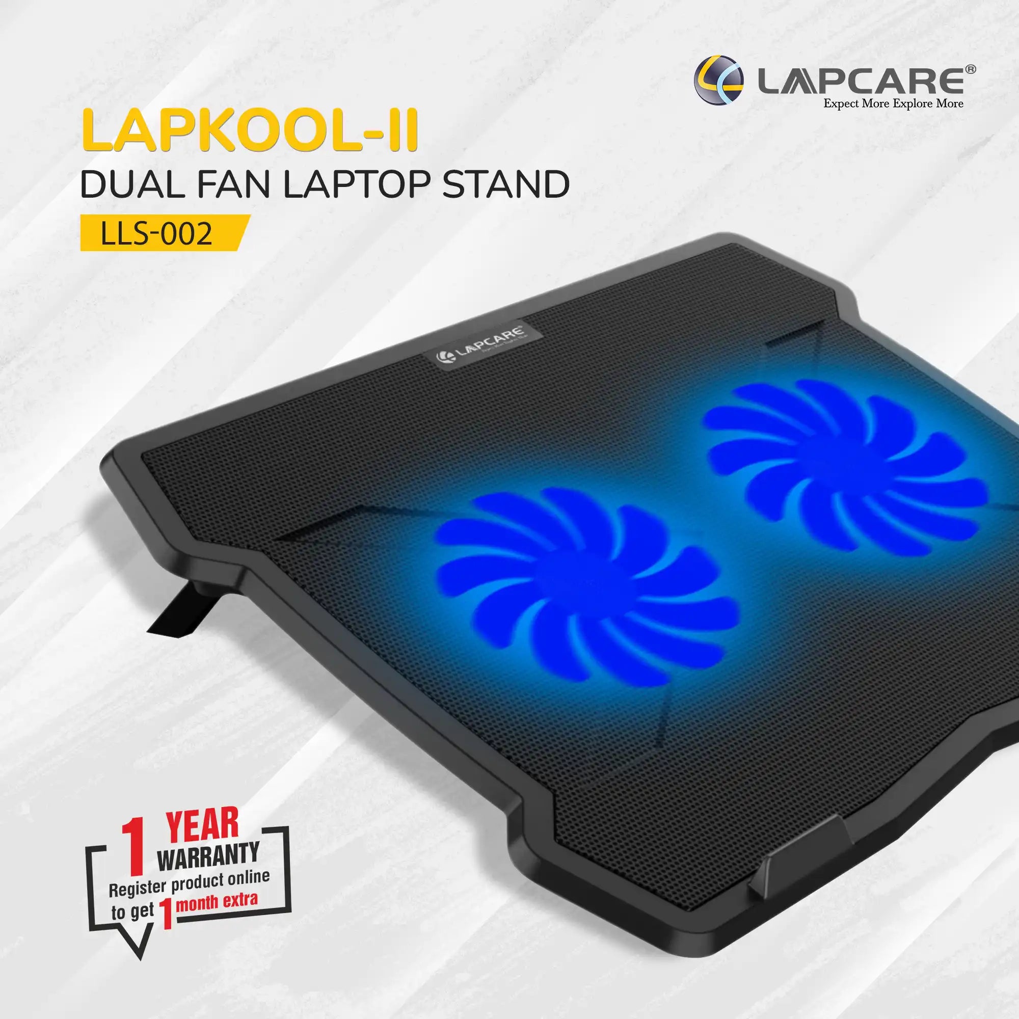 Lapkool 2 Cooling Pad with Dual Fan Laptop Stand