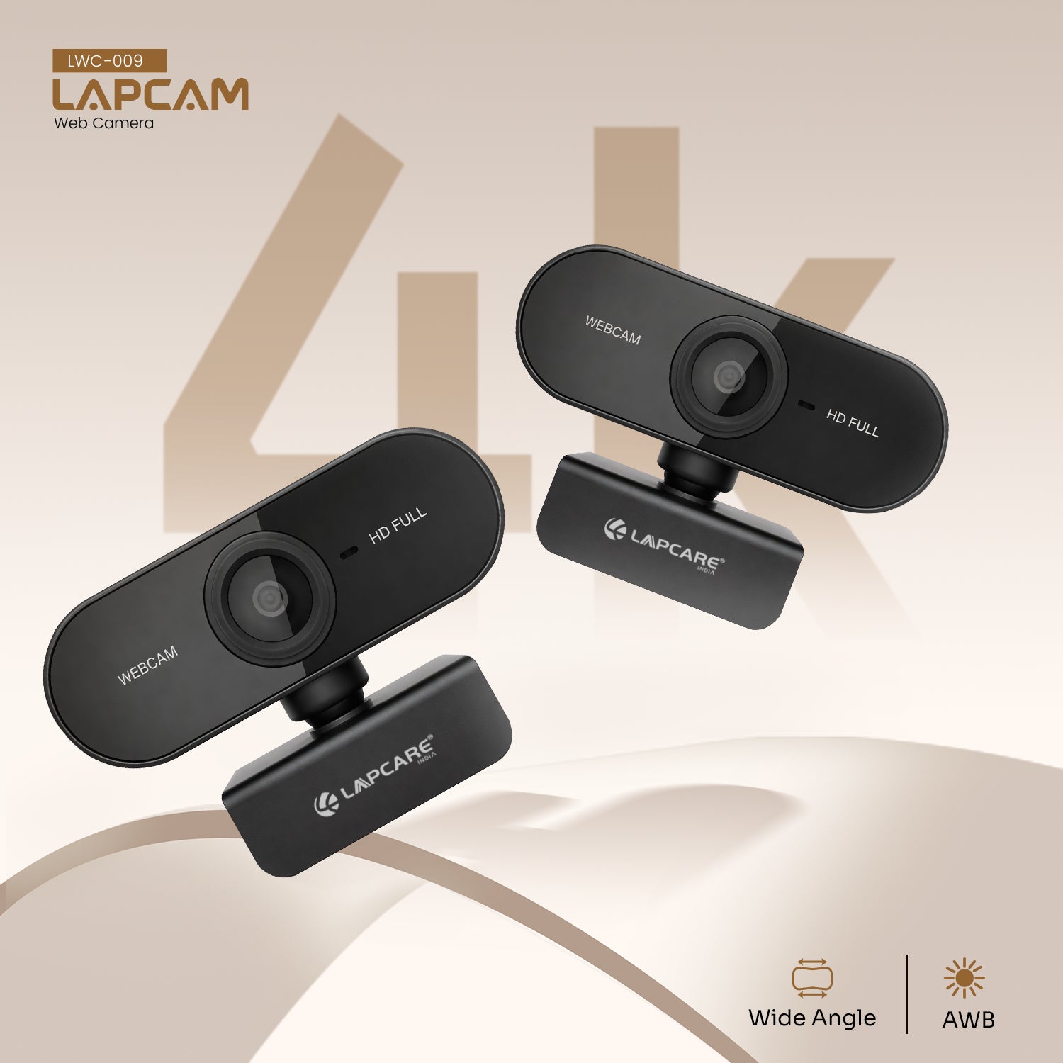 Lapcam 5MP Webcam + Noise Cancel Mic