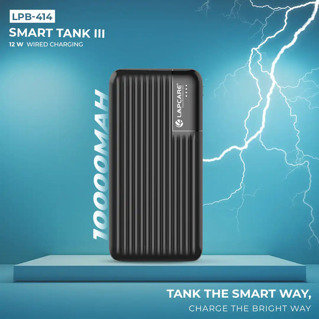 Smart Tank III 10000mAh Power Bank Black (LPB-414)