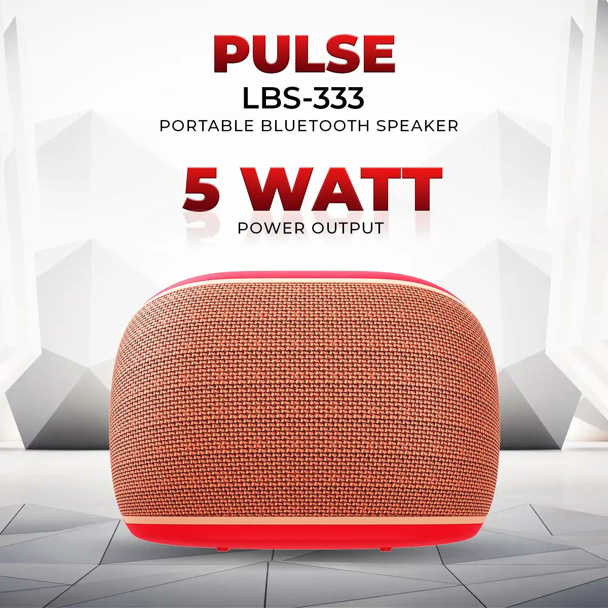 Pulse Wireless Bluetooth Speaker Red (LBS-333)