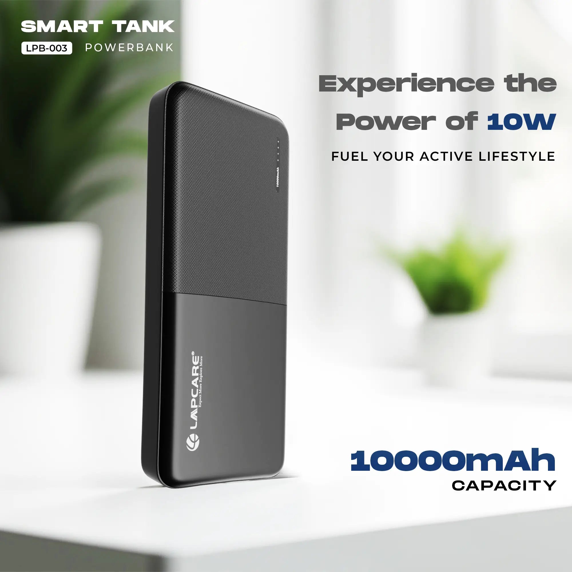 Smart tank Li-Polymer 10000mah Power Bank (LPB-003)